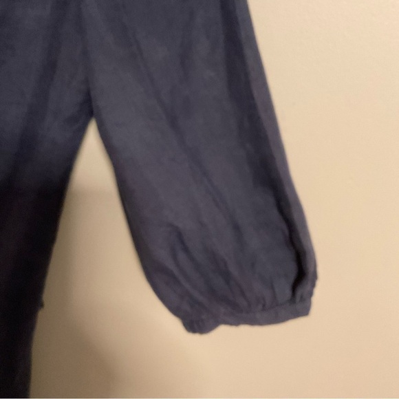 Monoreno Lagenlook Boho 100% Linen Shirt Dress Medium - Picture 2 of 15